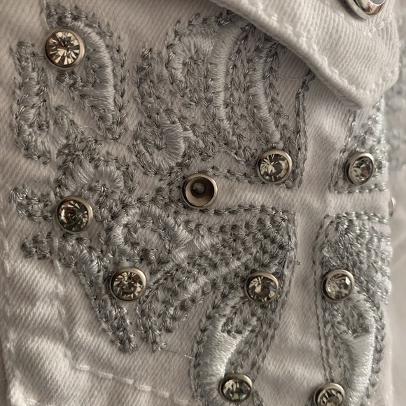 Earl Jeans White Denim Mini Skirt - Picture 6 of 6